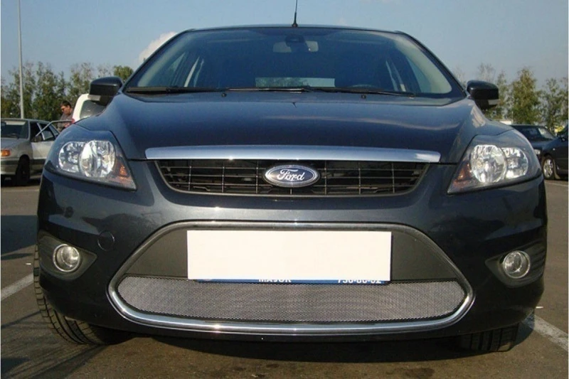 Защитная сетка радиатора для Ford Focus II Рестайлинг Хром Стрелка 11 FF2.chrome