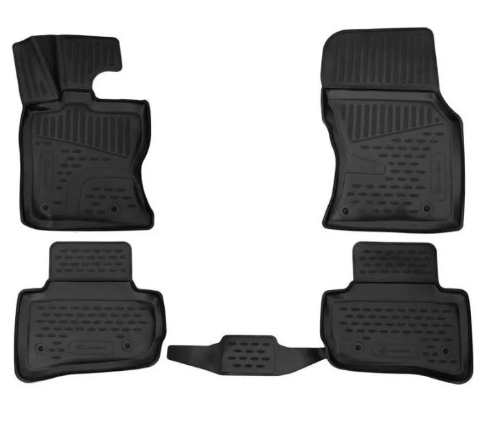 Коврики 3D в салон полиуретан 4шт для Land Rover Range Rover Velar I Черный