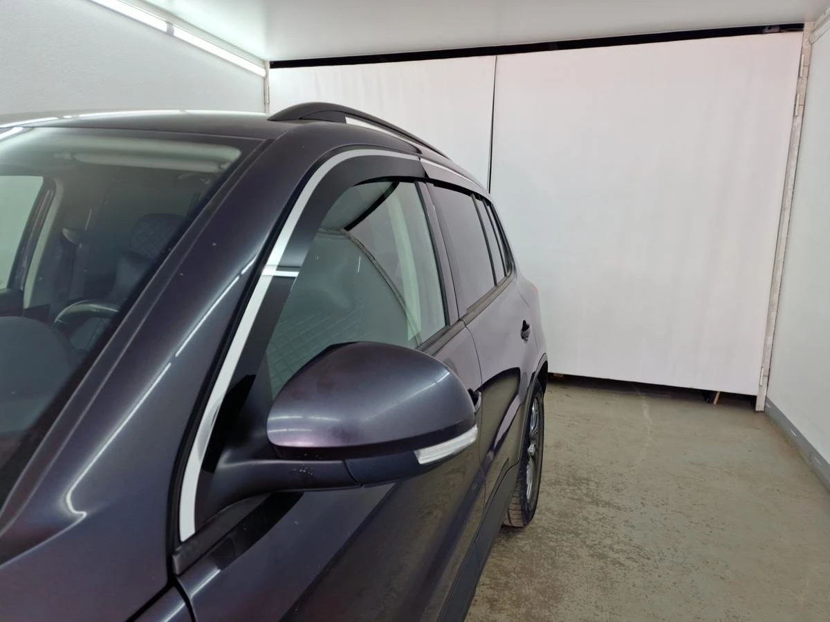 Дефлекторы окон с хром накладками 2D 6 шт. для Volkswagen Tiguan I Рестайлинг