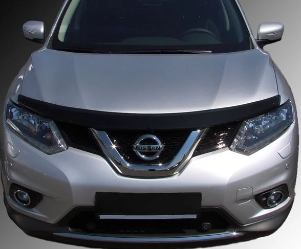Дефлектор капота темный для Nissan X-Trail II