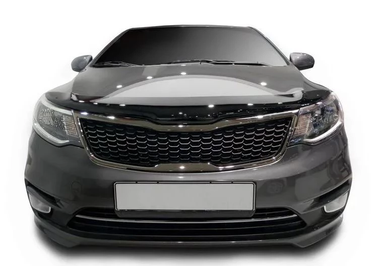 Дефлектор капота темный для Kia Rio III