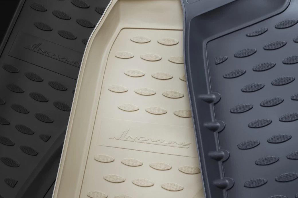 Коврики в салон полиуретан 5шт для Honda Odyssey II бежевый