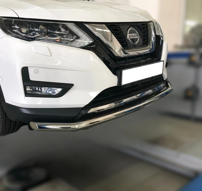 Защита переднего бампера d60 мм для Nissan X-Trail III Рестайлинг  Юко NXT.18.02