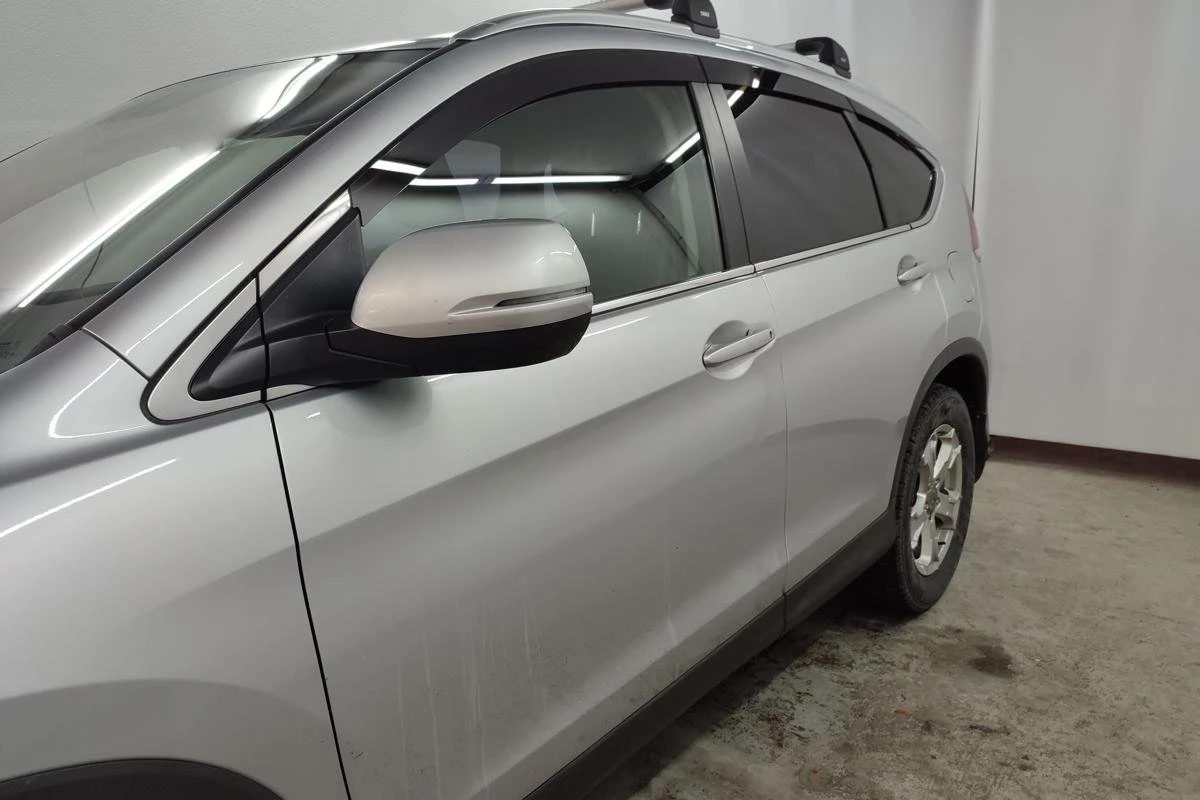 Дефлекторы окон 2D 6 шт для Honda CR-V IV Черные