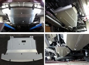 Защиты комплект (картер и КПП, дифференциал, бак) для Hyundai Santa Fe III  ТСС ZKTCC00237K