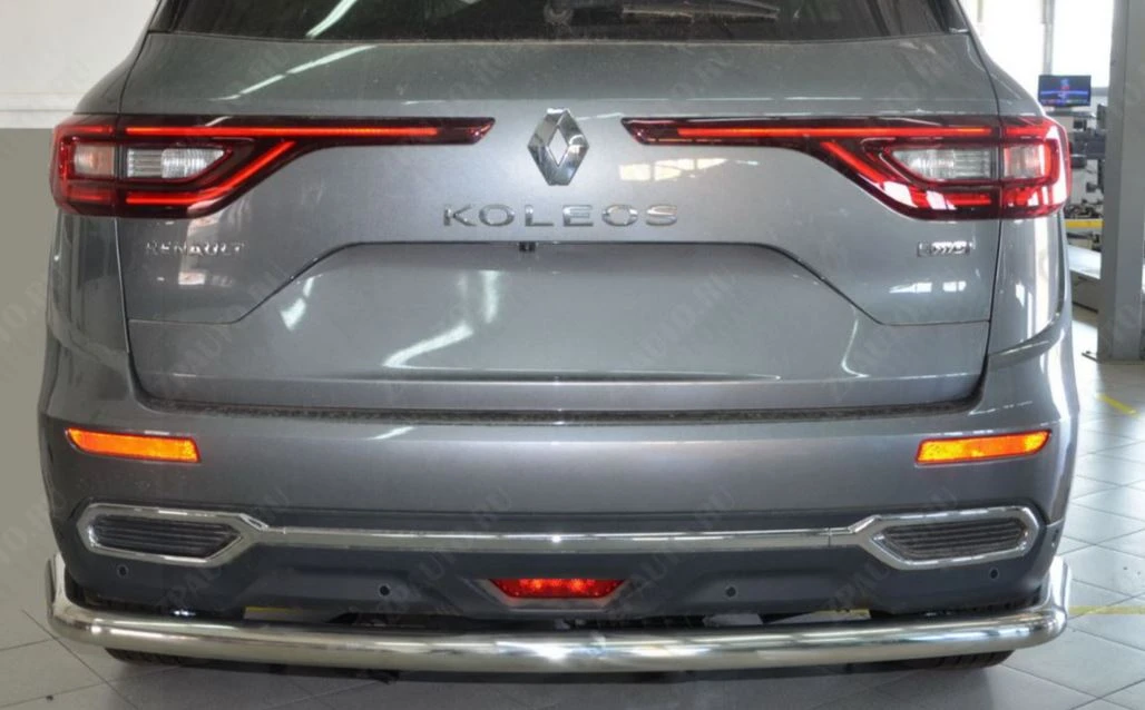 Защита заднего бампера угловая большая d60 мм для Renault Koleos II  Юко RKS.17.21-1