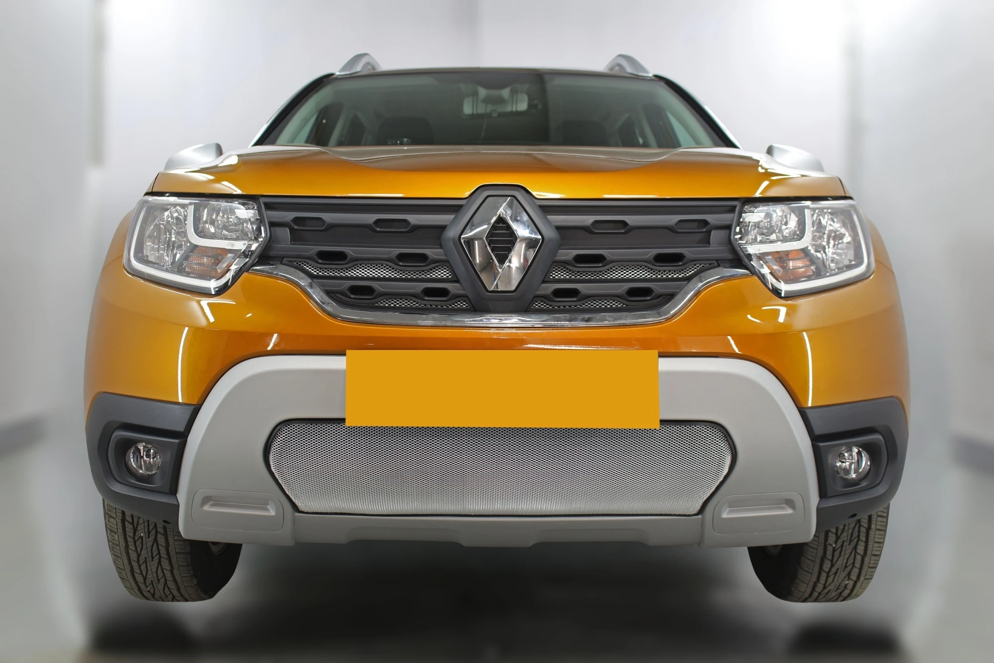Комплект сеток chrome верх 4 части и низ для Renault Duster II