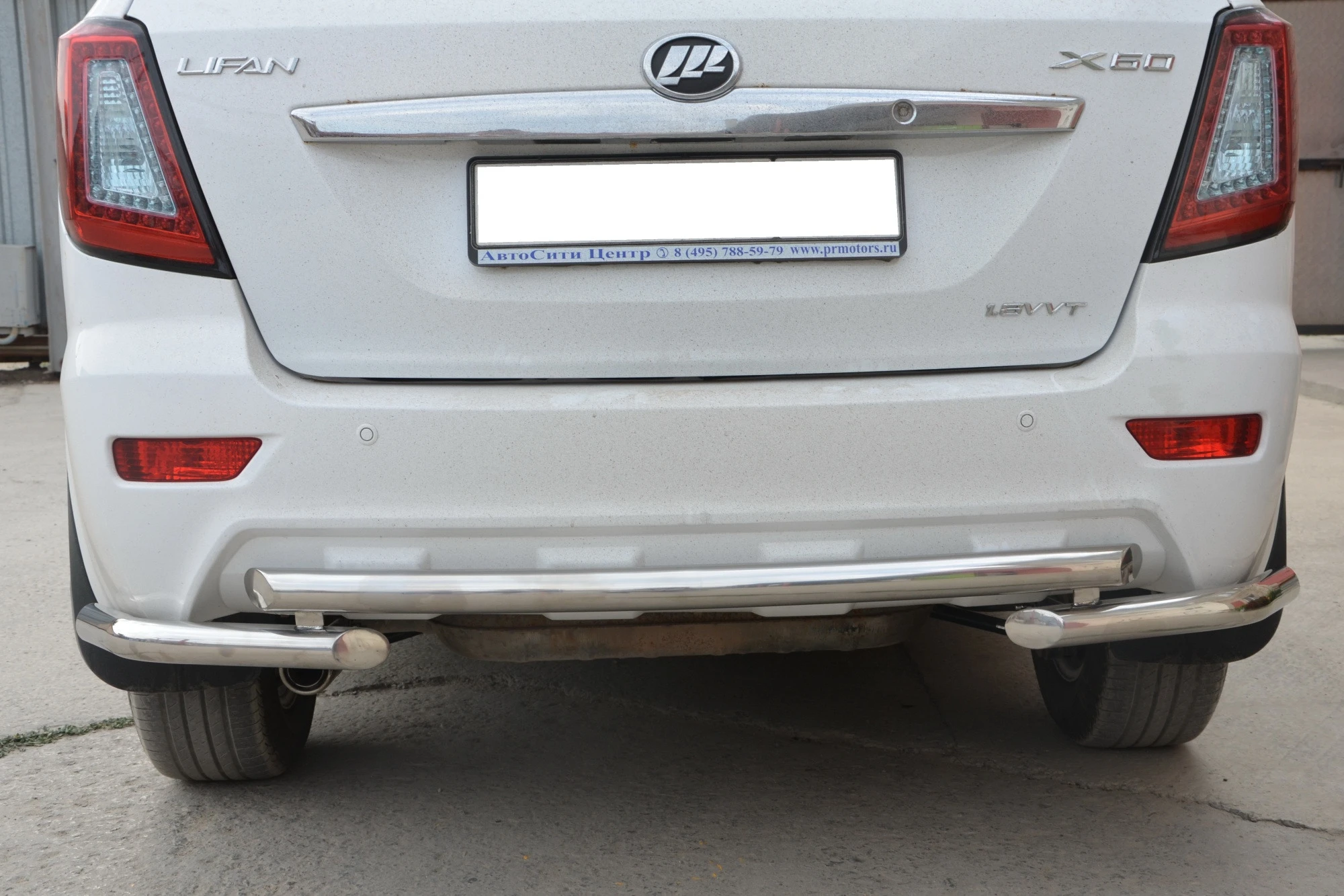 Защита заднего бампера угловая большая d53 мм для Lifan X60 I  Юко LFX60.11.18