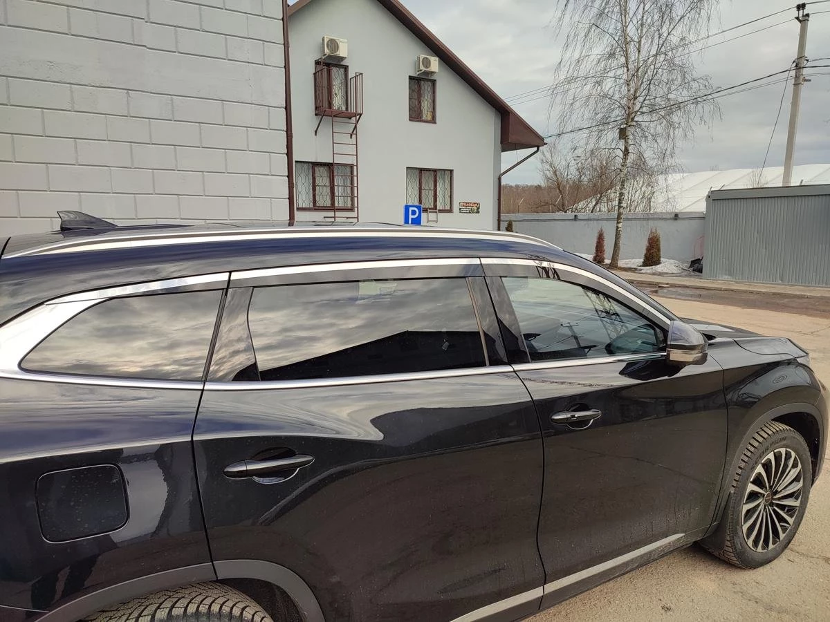 Дефлекторы окон с хром накладками 2D 6 шт для EXEED TXL I