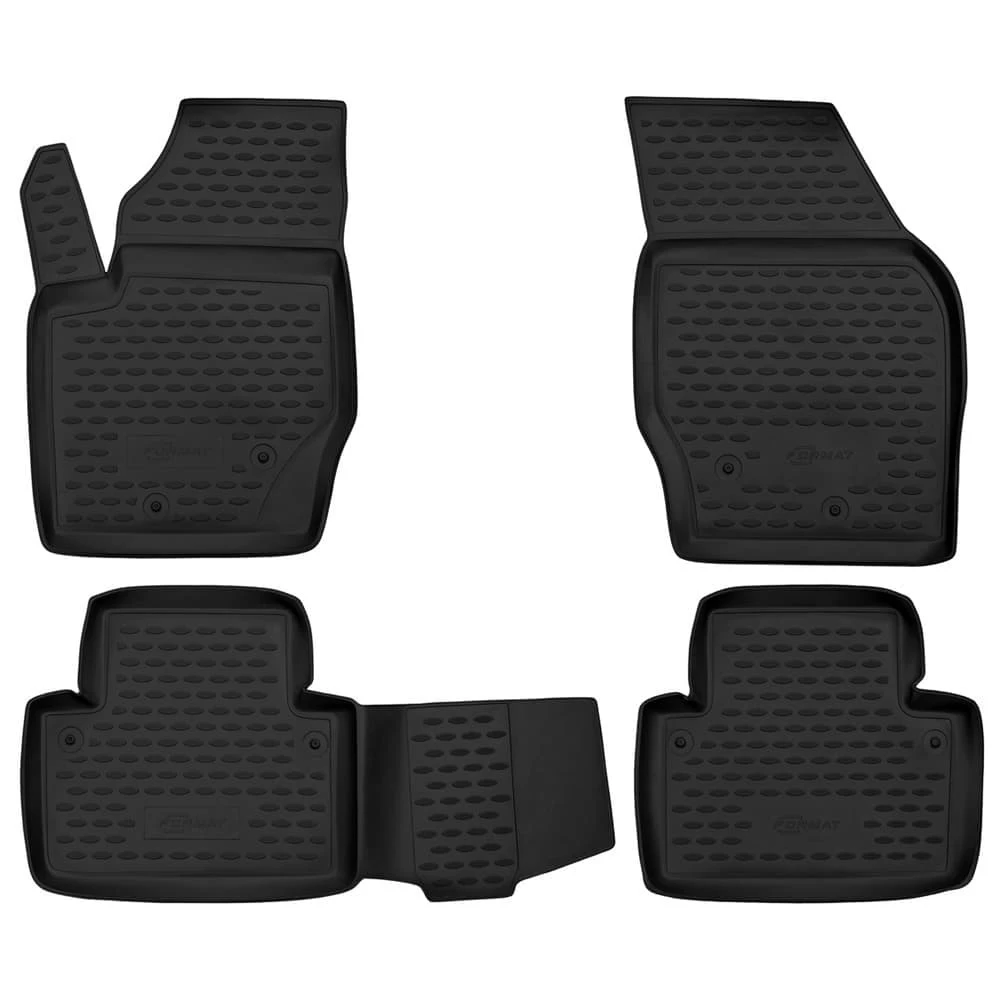 Коврики в салон полиуретан 4шт для Volvo XC90 I Рестайлинг Черный