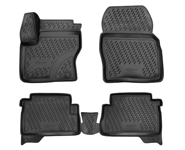 Коврики 3D в салон полиуретан 4 шт для Ford Kuga II Рестайлинг Черный FORMAT FORMAT.CARFRD00009k