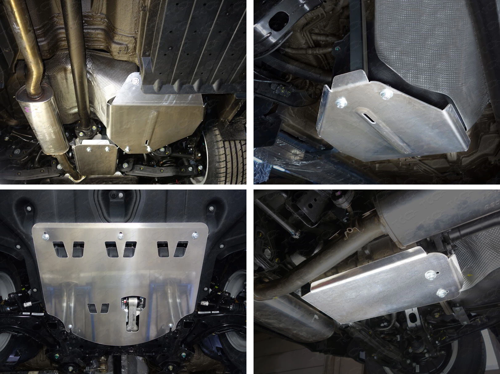 Защиты комплект (картер и КПП, бак, задний редуктор) для Hyundai Tucson III Рестайлинг