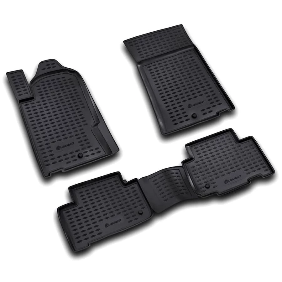 Коврики в салон полиуретан 4шт для SsangYong Rexton II Черный