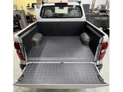 Защитный алюминиевый вкладыш в кузов автомобиля (комплект) для Volkswagen Amarok I Рестайлинг Черный ТСС VWAMAR17-67