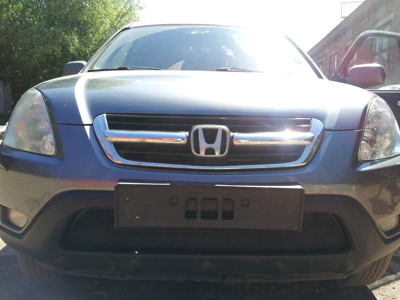 Защитная сетка радиатора для Honda CR-V II Черный