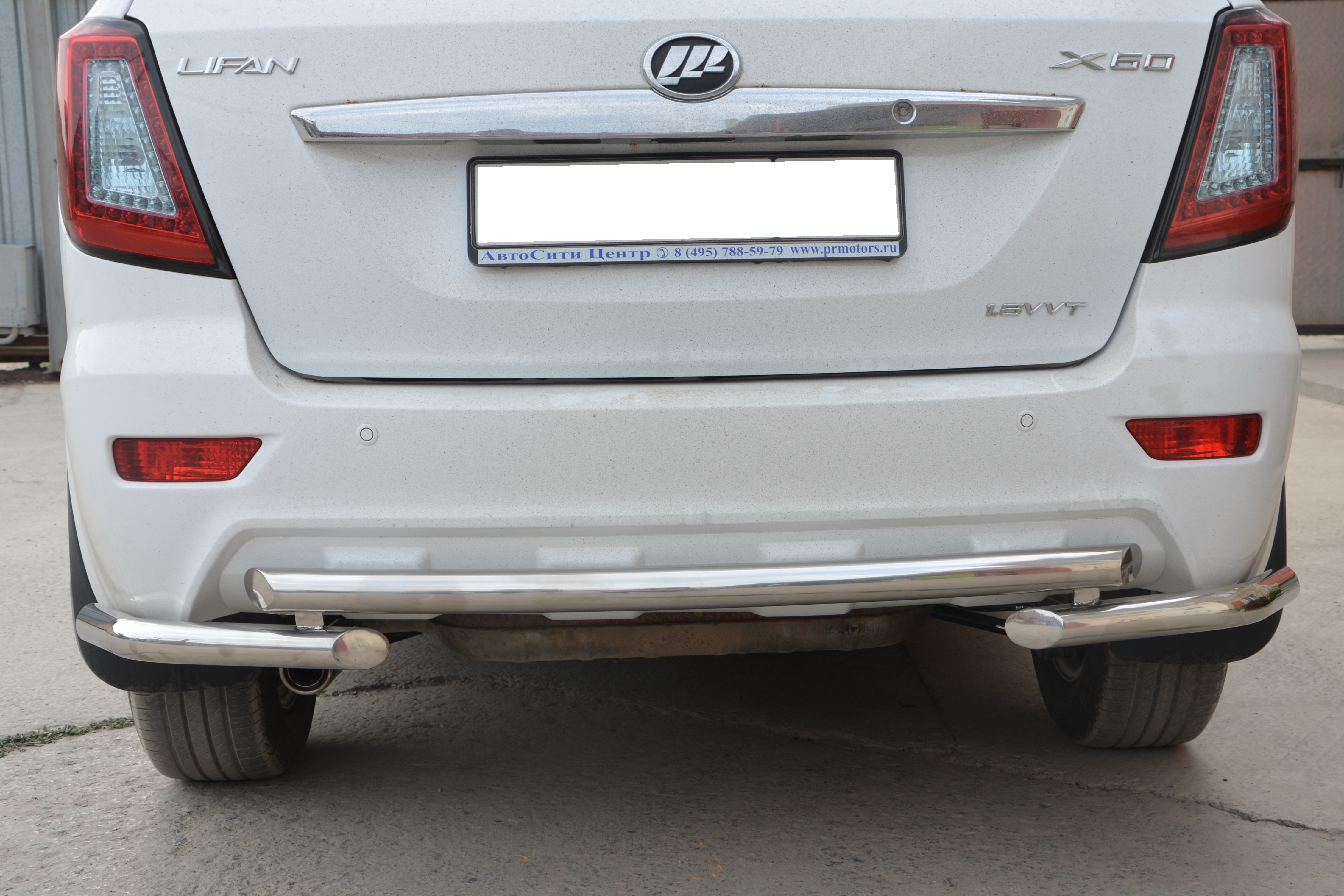 Защита заднего бампера угловая большая d53 мм для Lifan X60 I