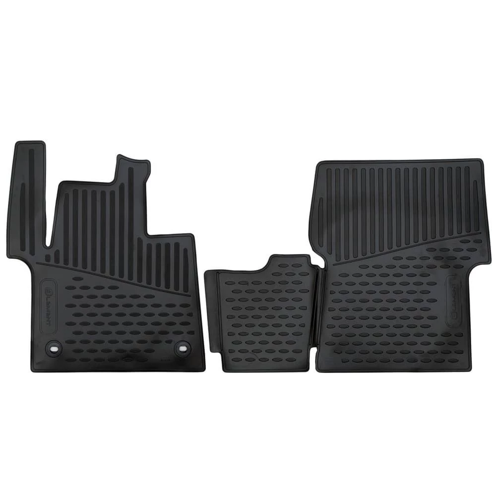 Коврики в салон полиуретан 2шт для Opel Zafira Life I Черный