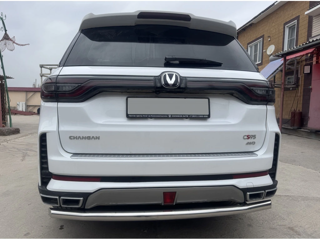 Защита заднего бампера d60 мм для Changan CS95 I Рестайлинг 2  Юко CGCS95.23.13