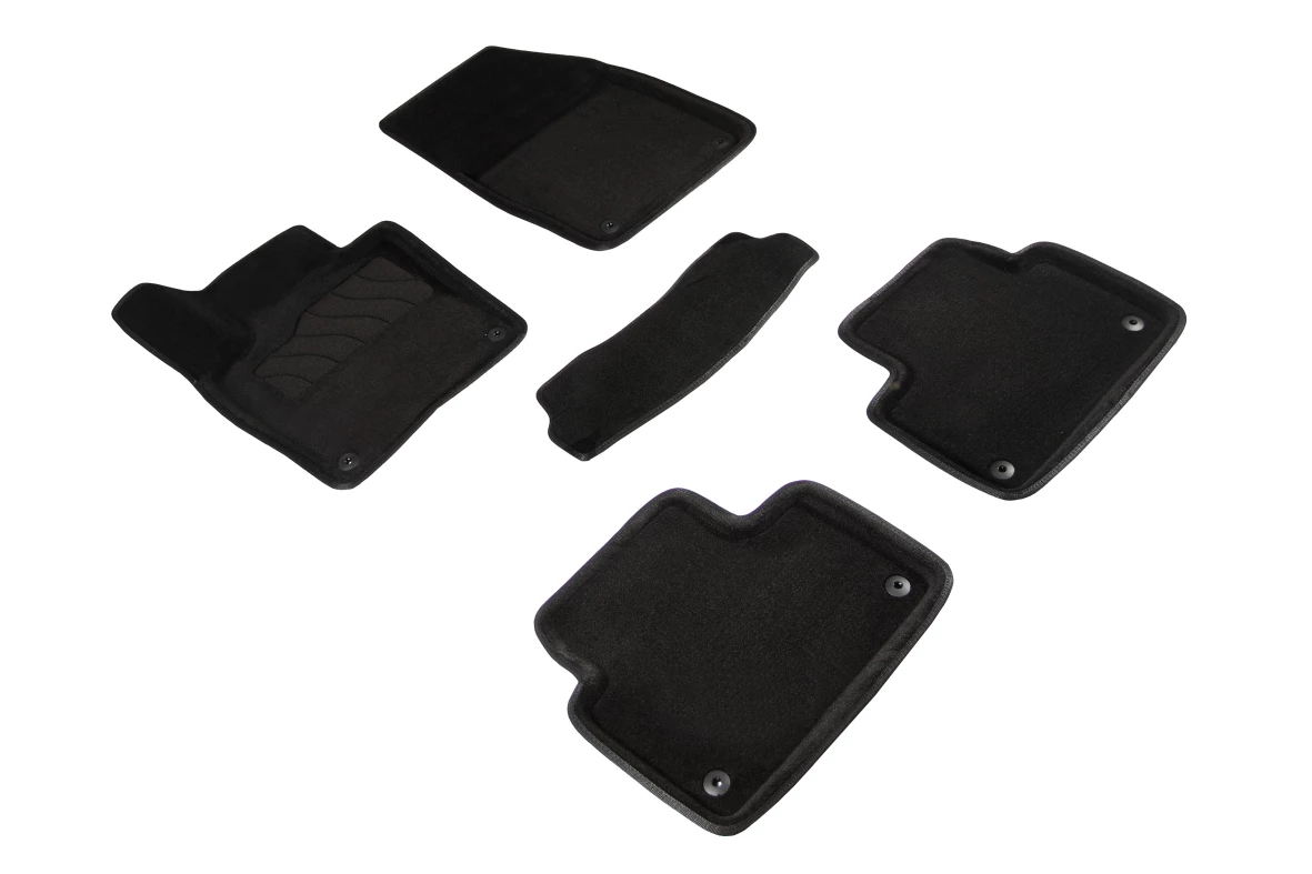 Коврики 3D ВОРС в салон для Volvo V60 Cross Country II Черный