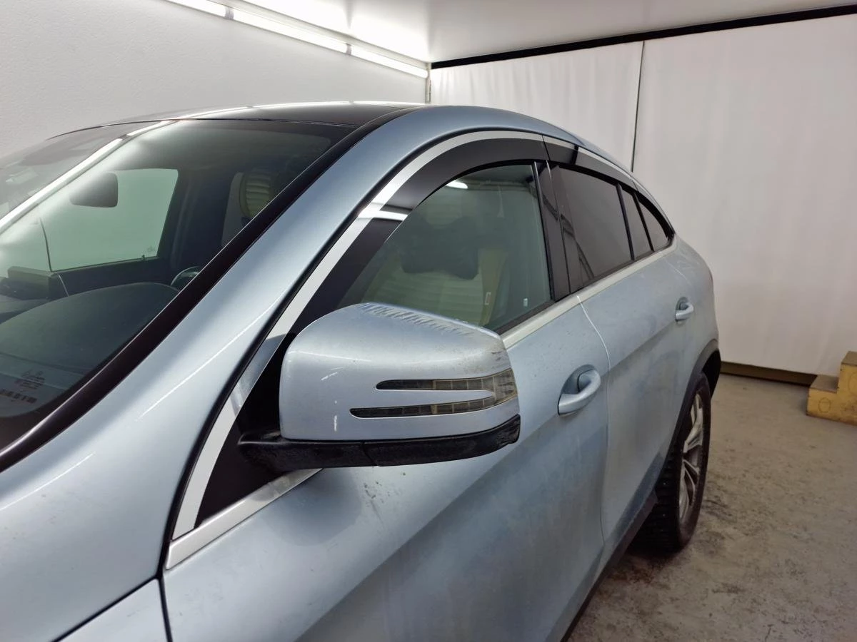 Дефлекторы окон 2D с хром накладками 6 шт. для Mercedes-Benz GLE Coupe I (C292) Хром