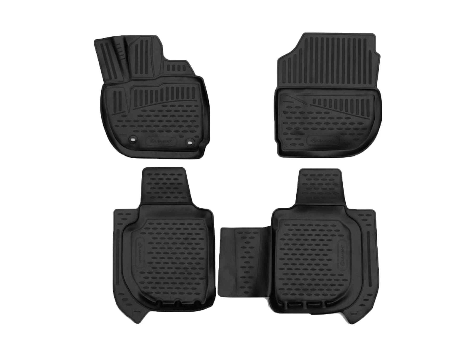 Коврики 3D в салон полиуретан 4 шт для Honda Vezel I Черный Element ELEMENT3DA0N100210k
