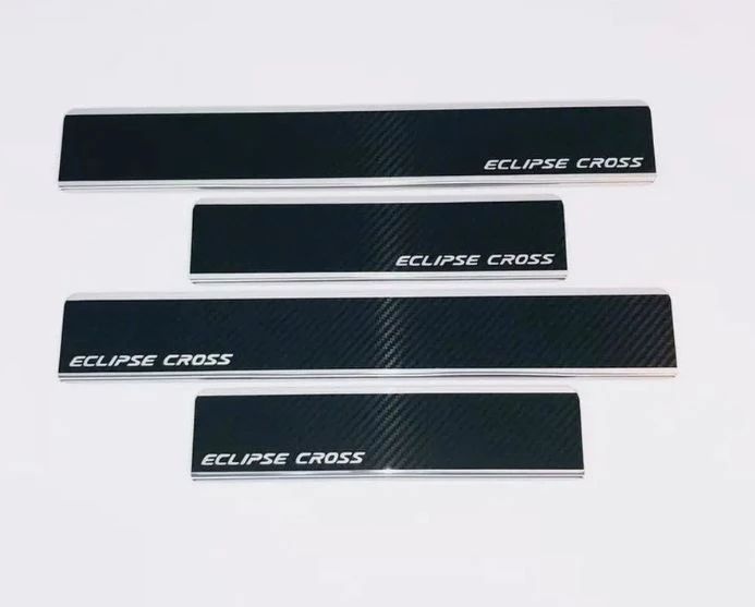 Накладки на пороги нержавеющая сталь под карбон 4шт. для Citroen C-Crosser