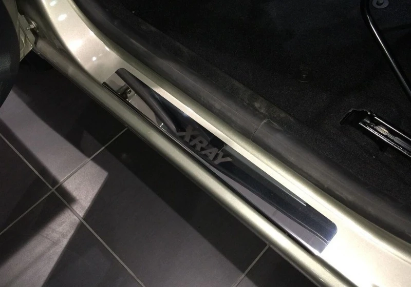 Накладки на пороги из нержавеющей стали 4шт. для LADA (ВАЗ) XRAY I  INOX INOX.LADA.XRAY.2016.ST