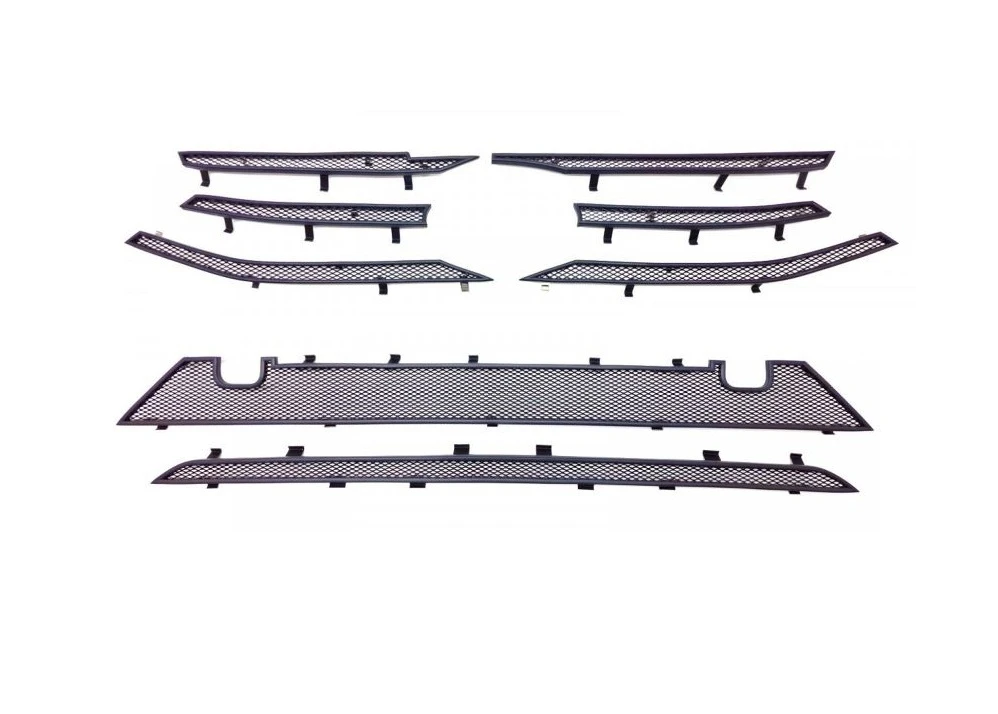 Комплект сеток black верх 6 частей и низ 2 части для LADA (ВАЗ) Vesta I Рестайлинг