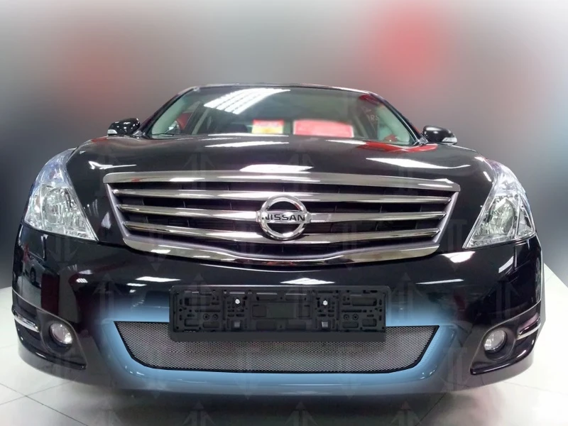 Защитная сетка радиатора для Nissan Teana II Хром Стрелка 11 NTEN.chrome