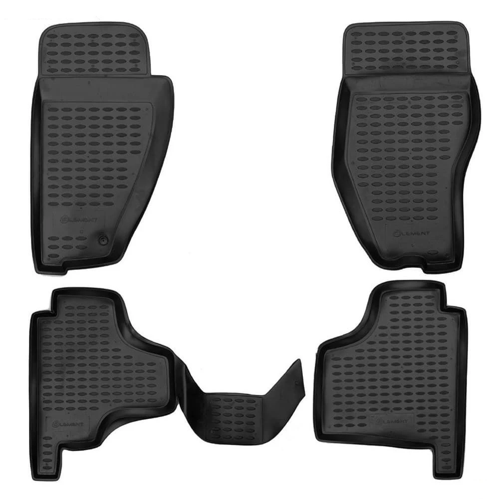 Коврики в салон полиуретан 4шт для Dodge Nitro Черный
