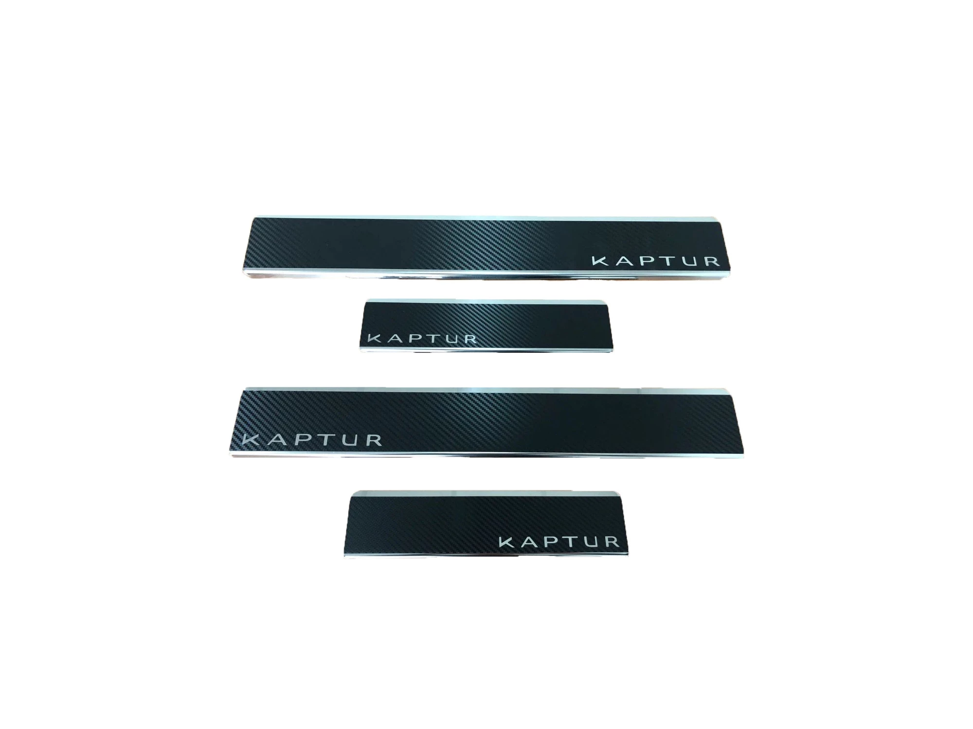 Накладки на пороги нержавеющая сталь под карбон 4шт. для Renault Kaptur I