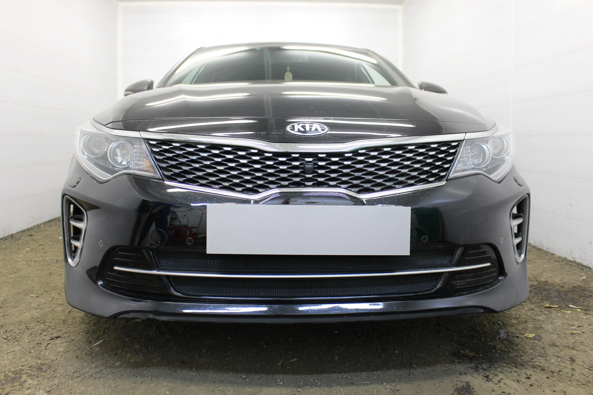 Защитная сетка радиатора низ для Kia Optima IV Рестайлинг