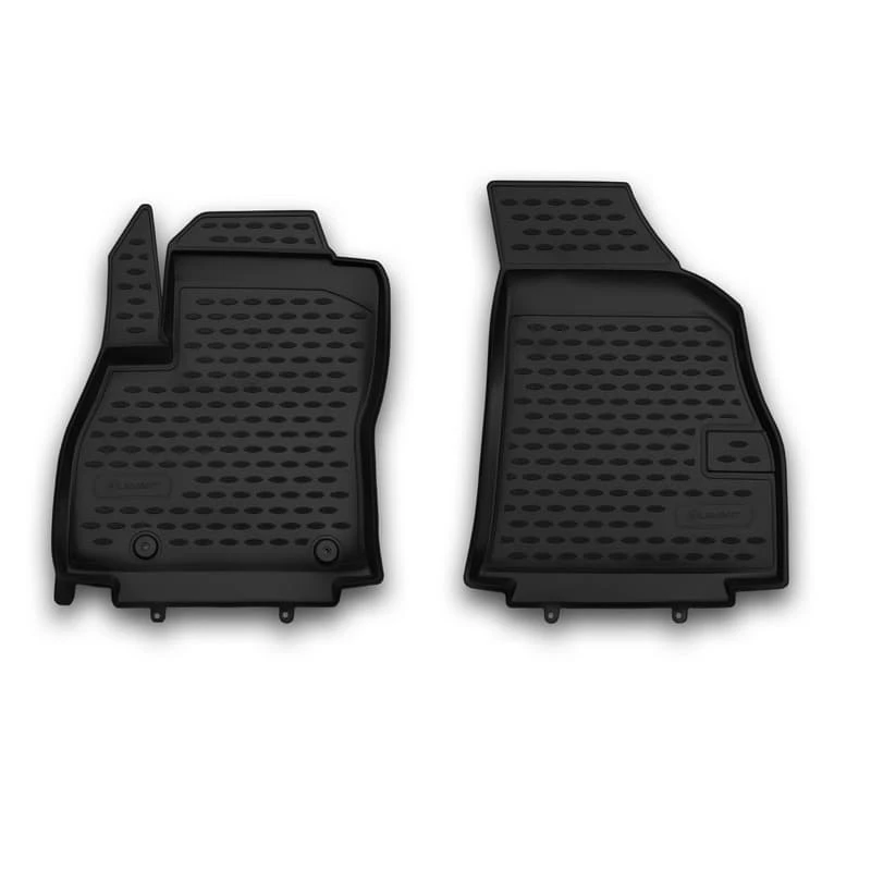 Коврики в салон полиуретан 2шт для Fiat Fiorino III Черный