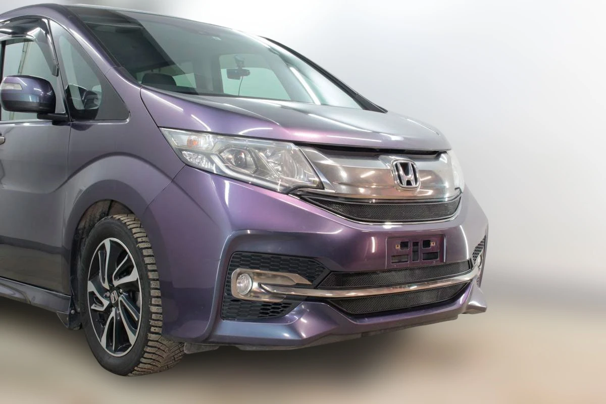 Комплект сеток black верх и низ для Honda Stepwgn V Черный Стрелка 11 HONSW15.top.black-HONSW15.bot.black