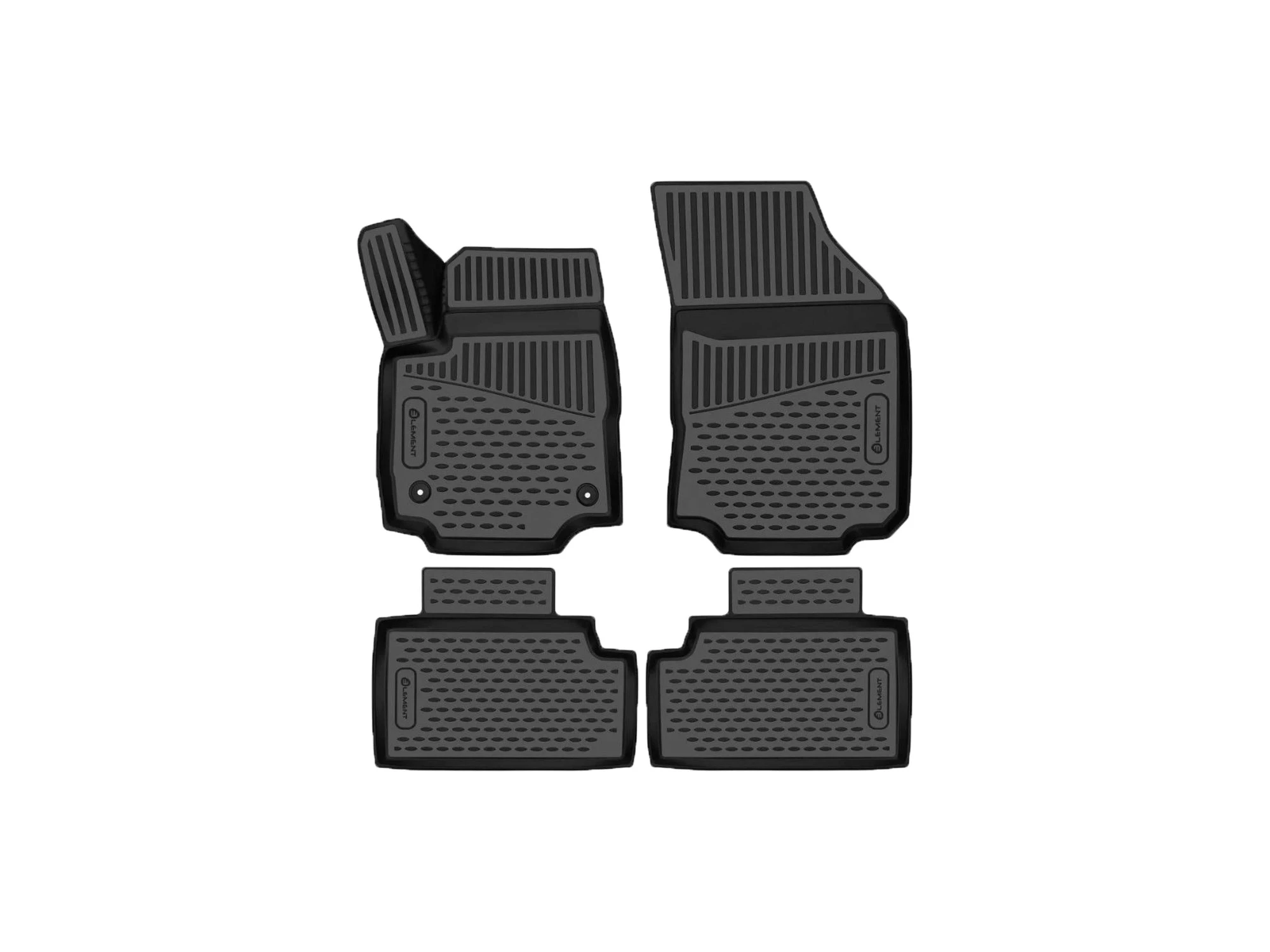 Коврики 3D в салон полиуретан 4шт для Skoda Rapid II Черный Element EVA.ELEMENT3DA58957210k