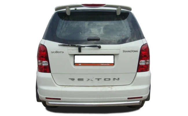 Защита заднего бампера d60 мм для SsangYong Rexton II  Юко SYRX.07.11