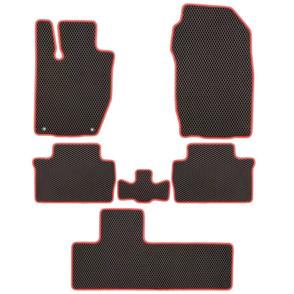 Коврики в салон EVA 6шт для Mitsubishi Montero Sport III Рестайлинг