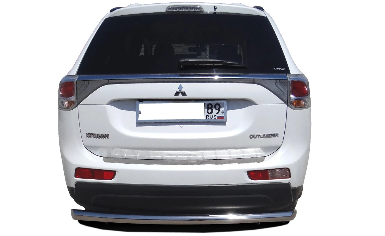 Защита заднего бампера d60 мм для Mitsubishi Outlander III Рестайлинг  Юко MSO.14.11