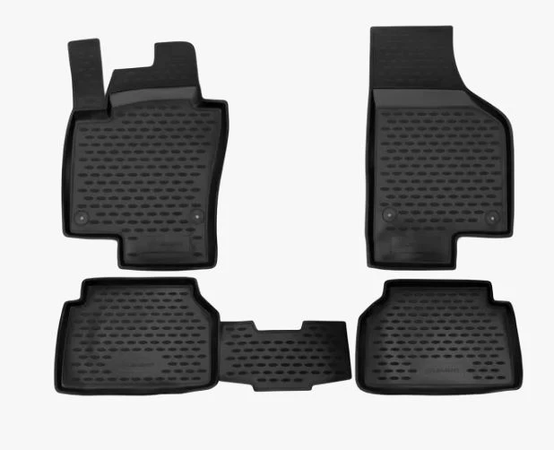 Коврики 3D в салон полиуретан 4 шт для Volkswagen Tiguan I Рестайлинг Черный Element NLC.51.21.211k