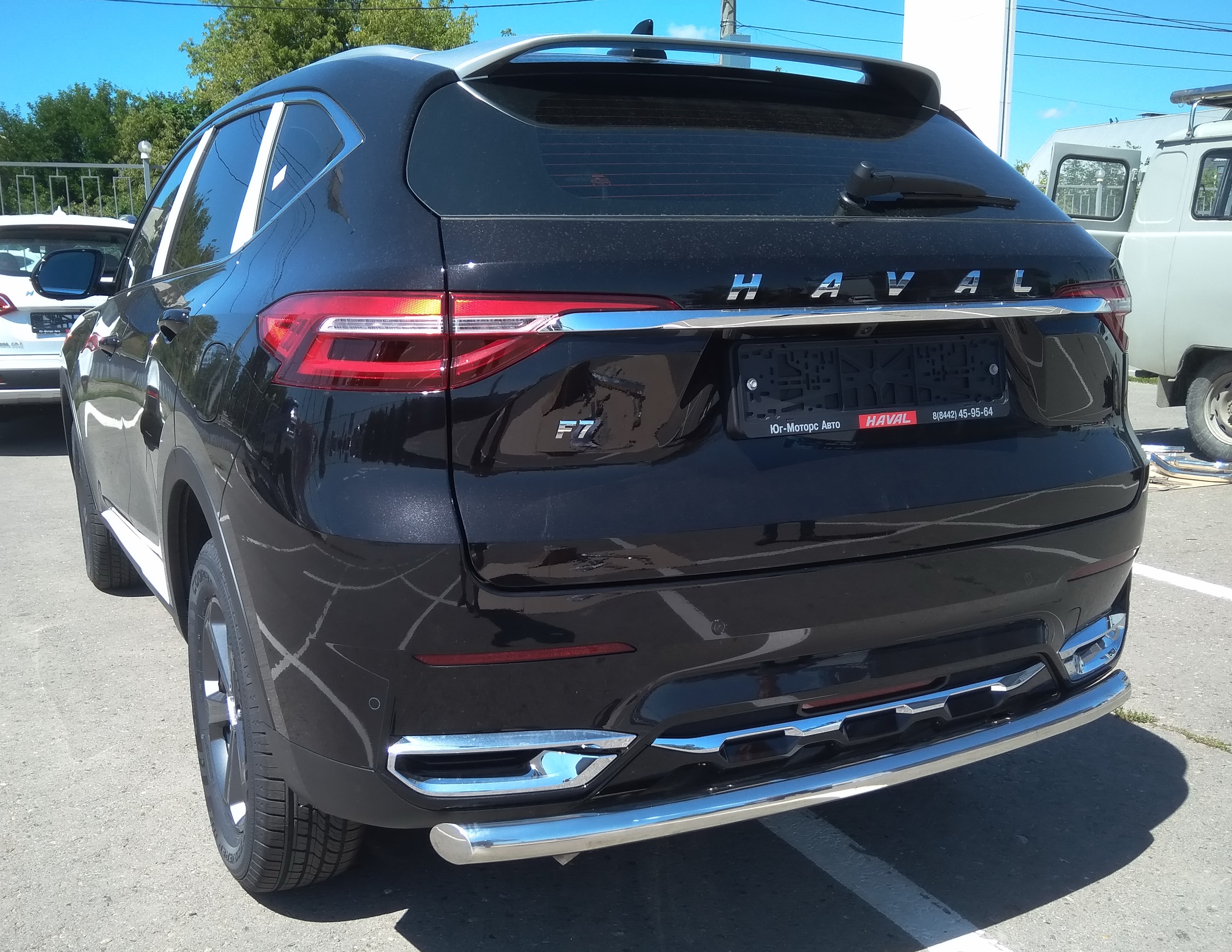 Защита заднего бампера d60 мм для Haval F7x I