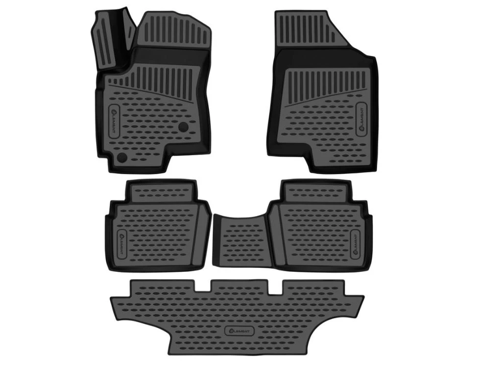 Коврики 3D в салон полиуретан 5 шт для DongFeng 580 I Черный Element ELEMENT3DA08668210k