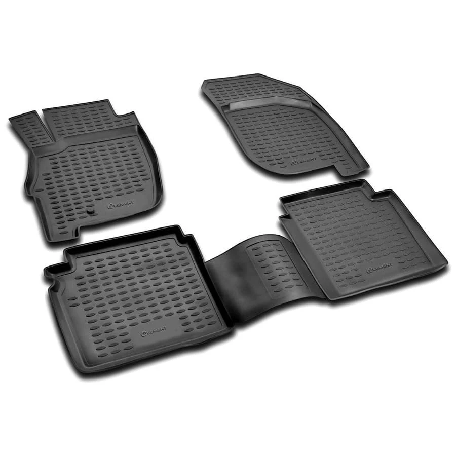 Коврики в салон полиуретан 4шт для Mitsubishi Galant IX Рестайлинг 2 Черный