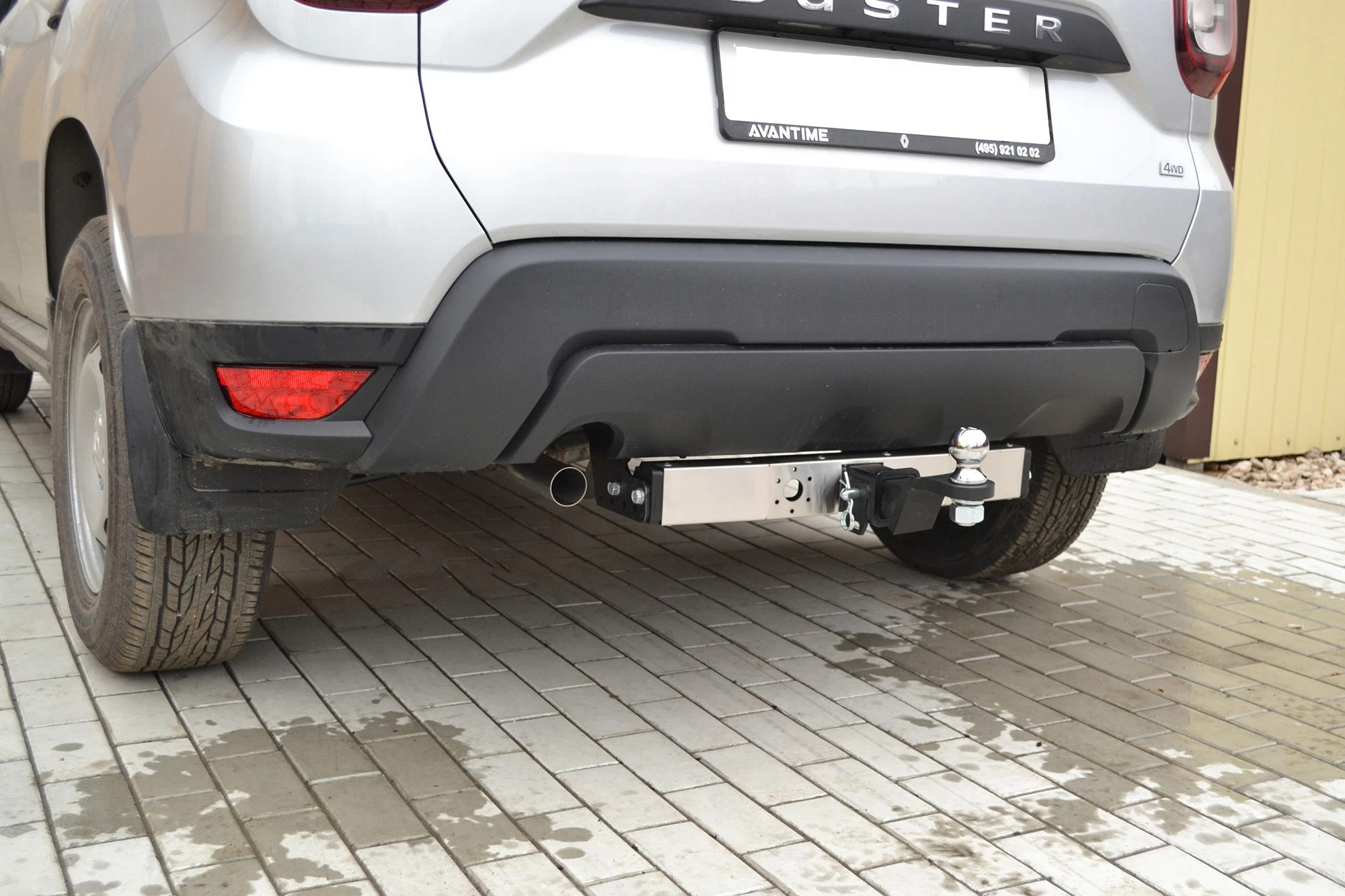 Фаркоп Pt group с типом шара E с нерж.накладкой для Renault Duster II