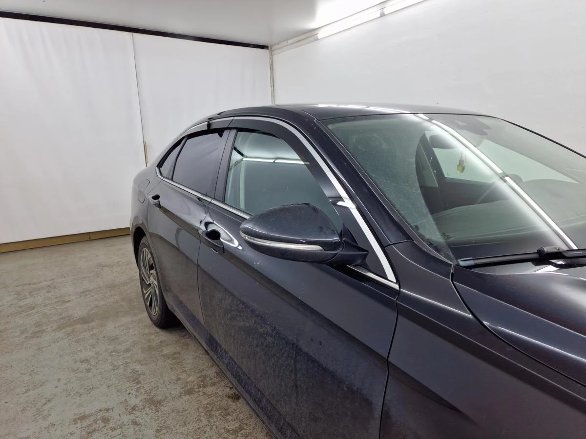 Дефлекторы окон 2D с хром накладками 6 шт. под наклоном для Volkswagen Jetta VII