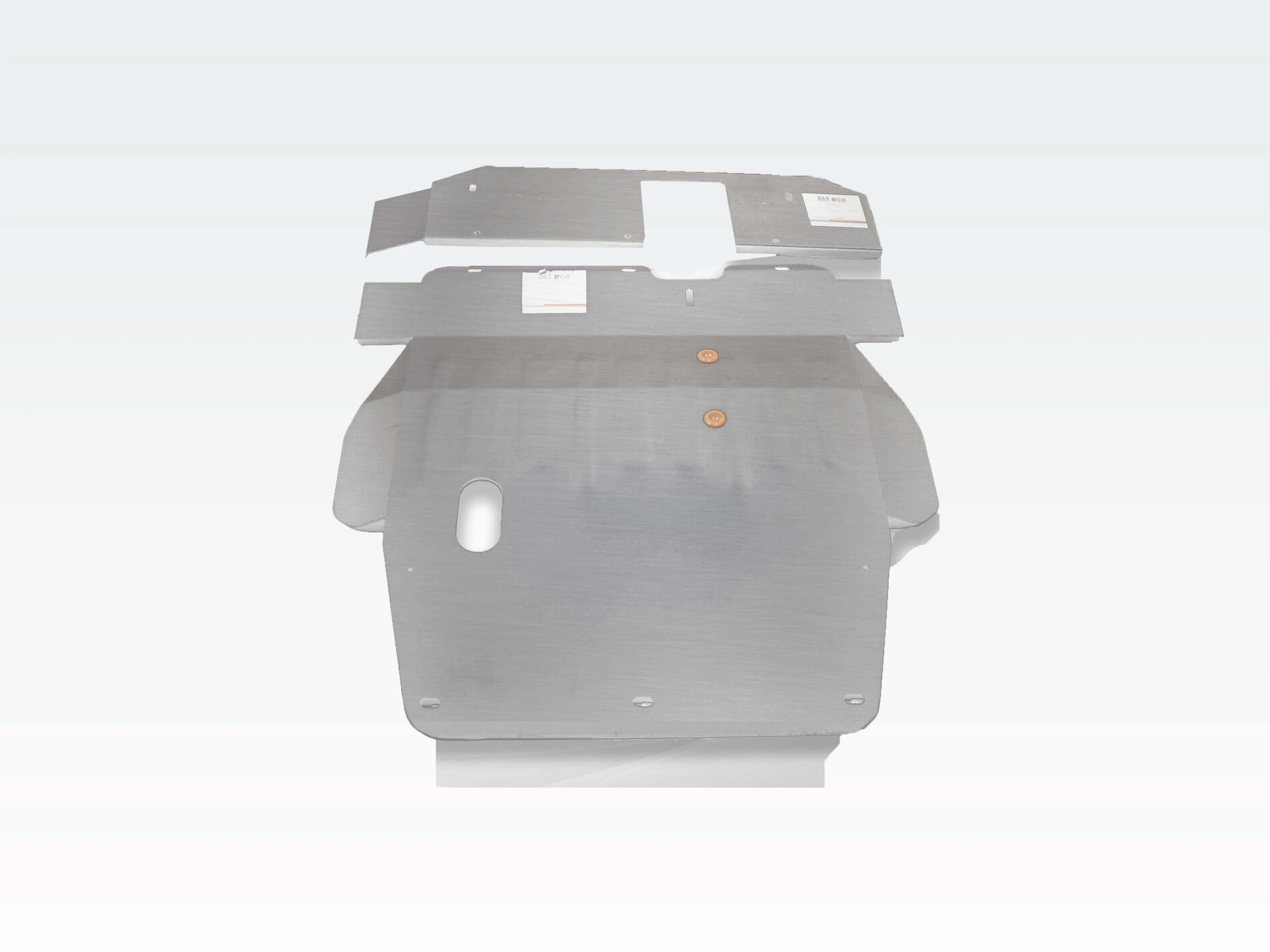 Защита картера и КПП (2 части) для Mitsubishi Galant VIII Рестайлинг  Alfeco ALF1421AL