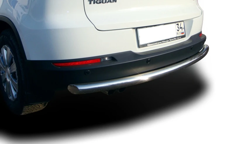 Защита заднего бампера d60 мм для Volkswagen Tiguan I Рестайлинг  Юко VWTG.11.13