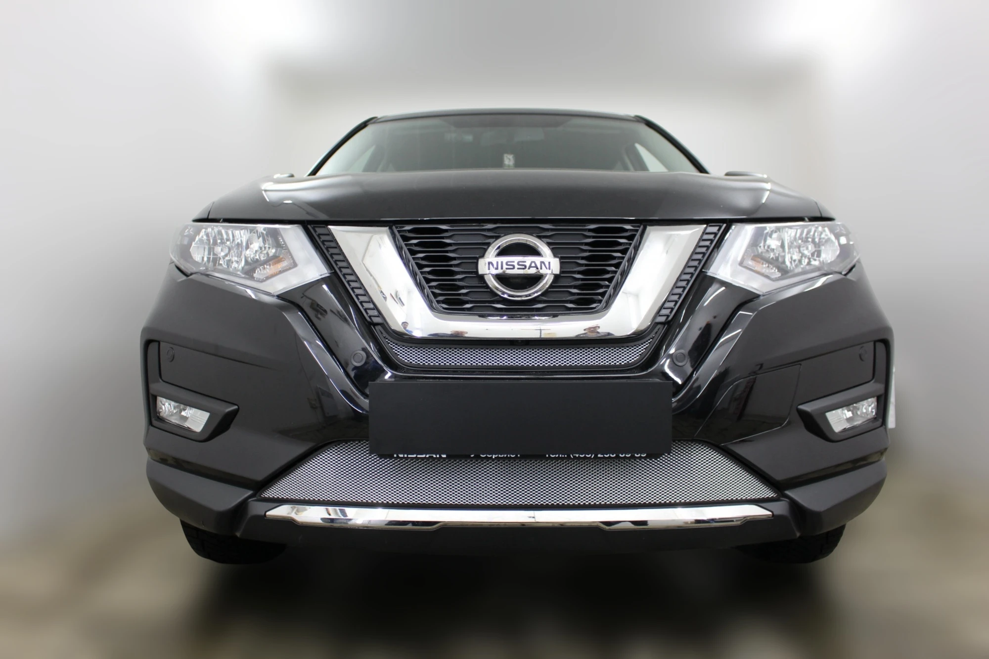 Комплект сеток chrome низ и середина для Nissan X-Trail III Рестайлинг