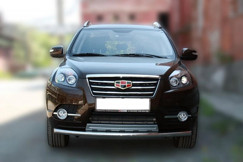 Защита передняя D 60,3 для Geely Emgrand X7 I Рестайлинг Серебряный AllEst X7-16.01
