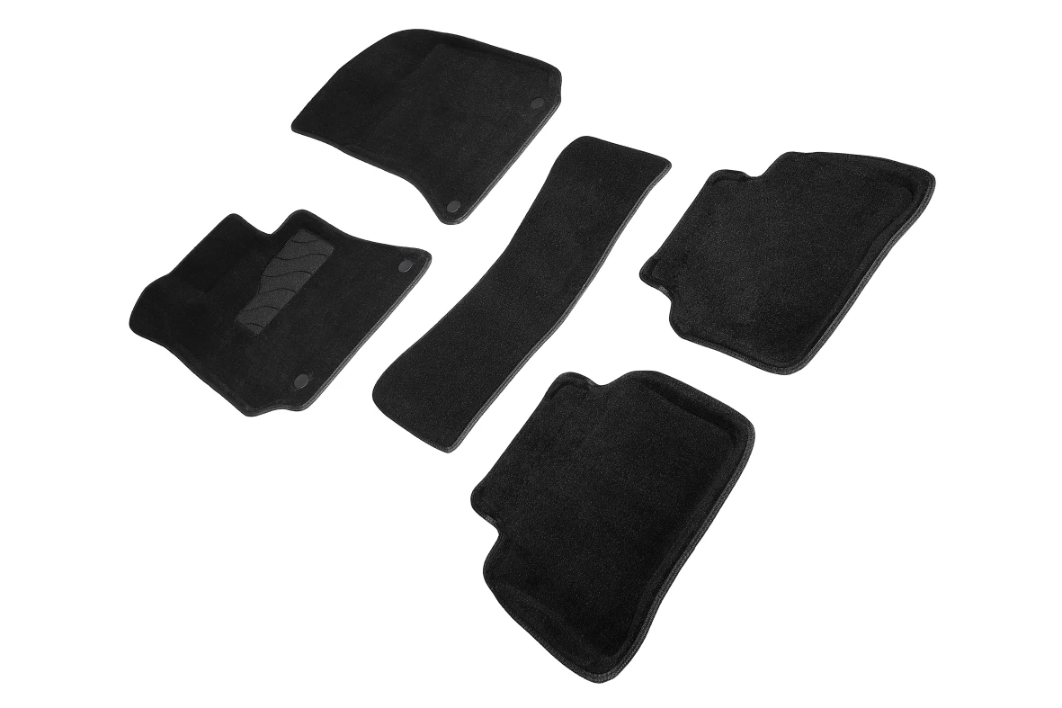 Коврики 3D ВОРС в салон для Mercedes-Benz CLS AMG II (W218) Рестайлинг Черный