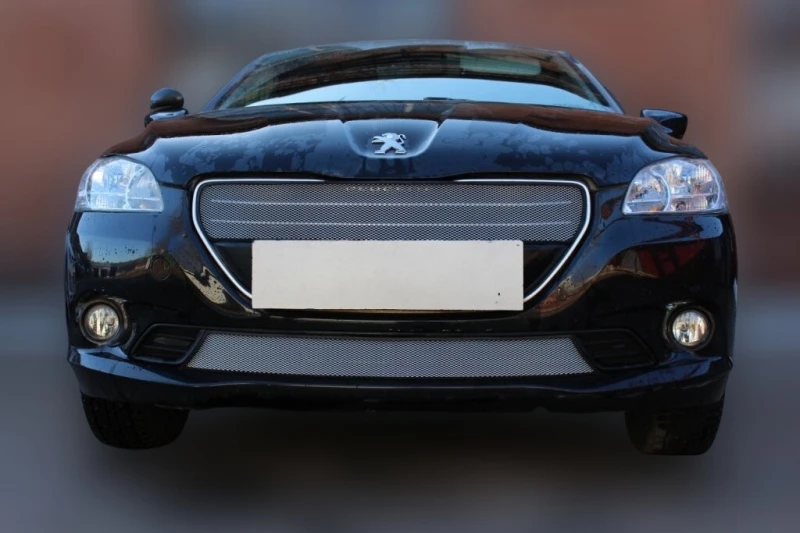 Комплект сеток chrome верх и низ для Peugeot 301 I Хром Стрелка 11 PEU301.top.chrome-PEU301.bot.chrome